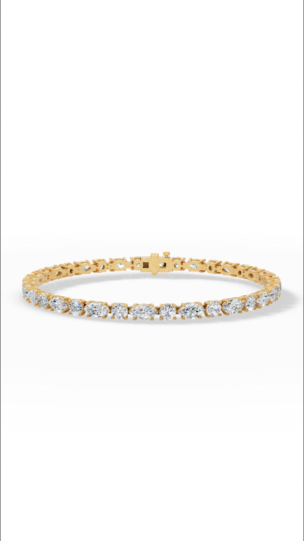 Round & Marquise Cut Tennis Bracelet