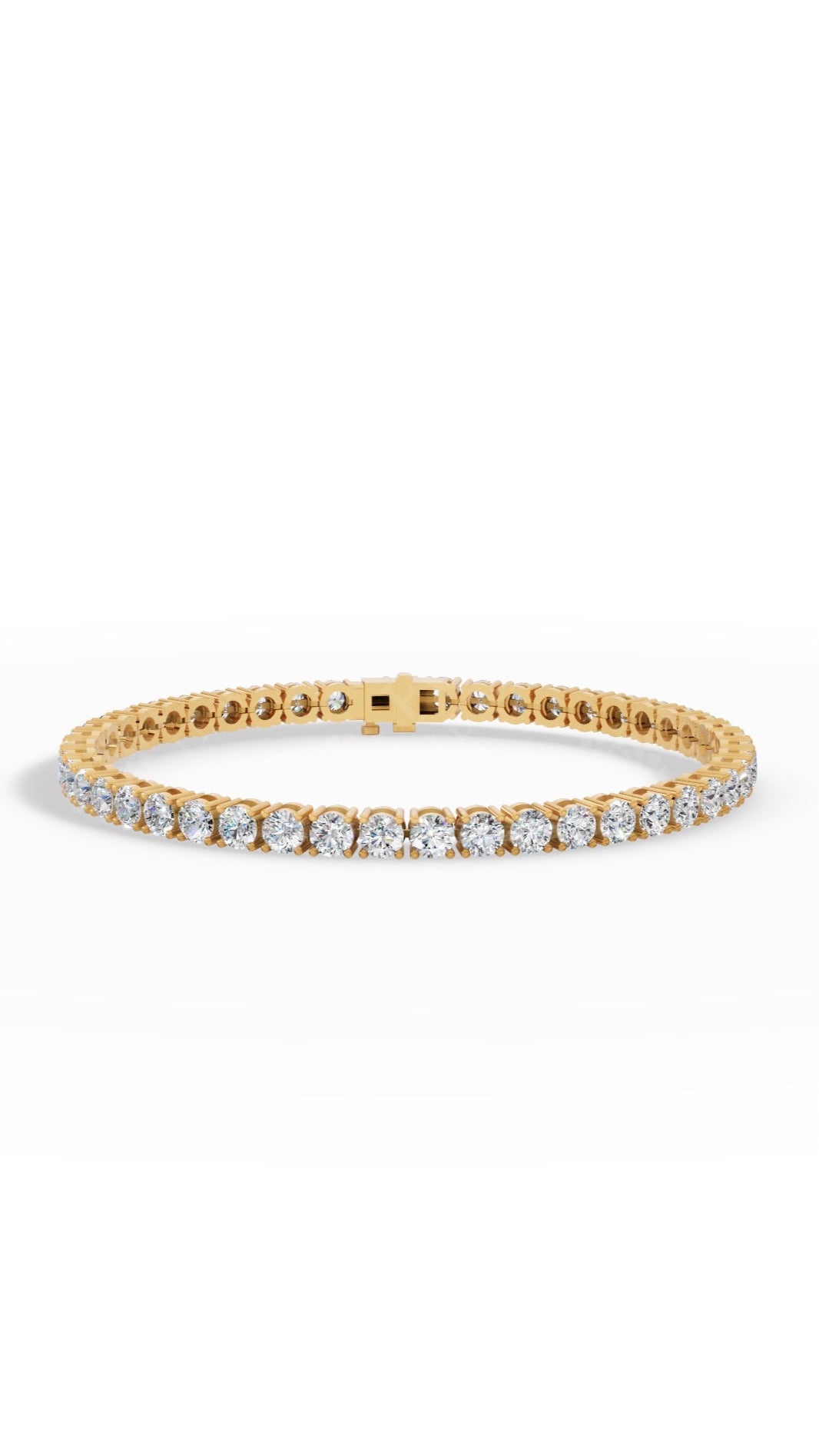 7" Classic Round Cut Lab Grown Diamond Tennis Bracelet