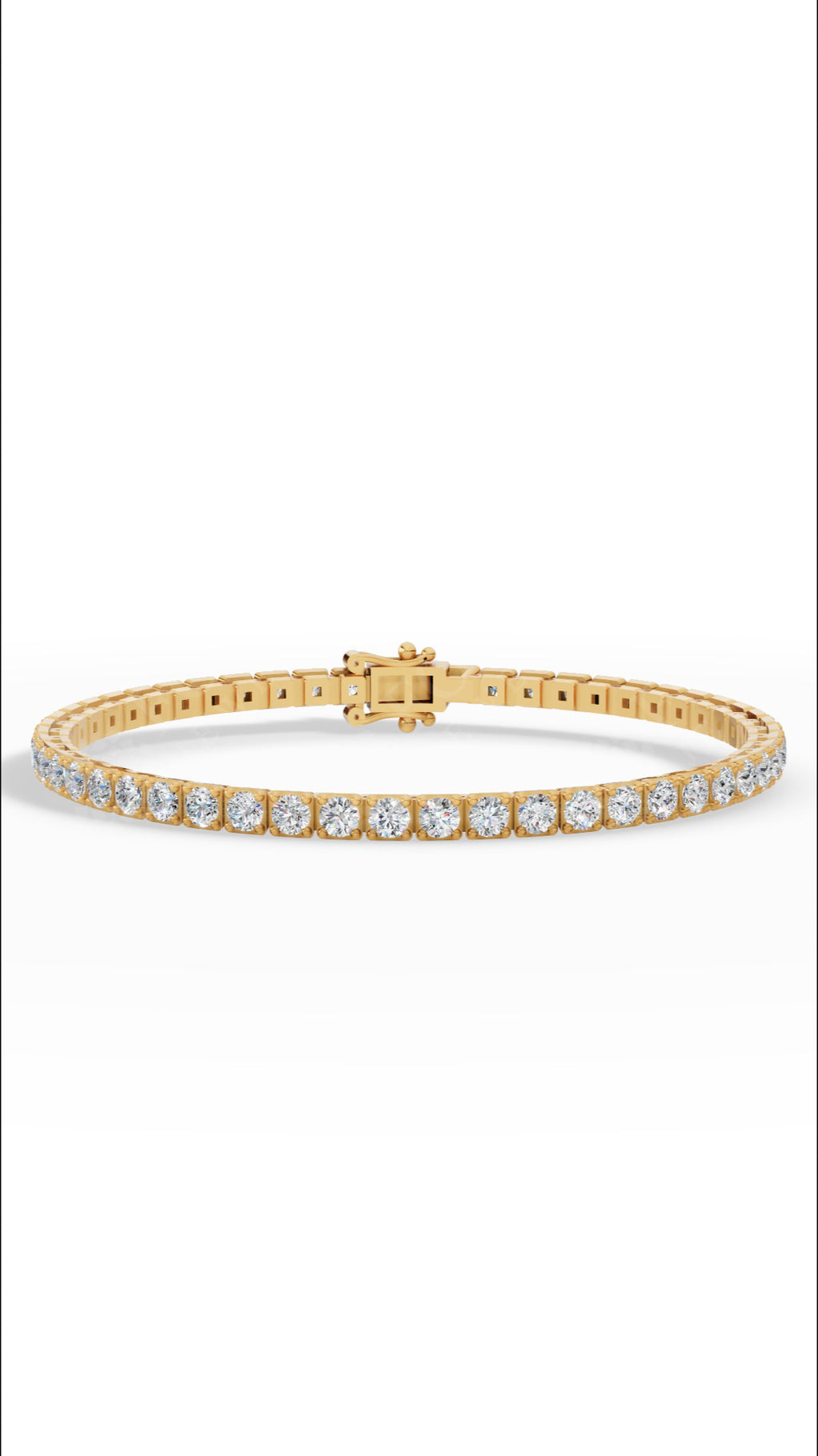 7" Round Cut Lab Grown Diamond Tennis Bracelet