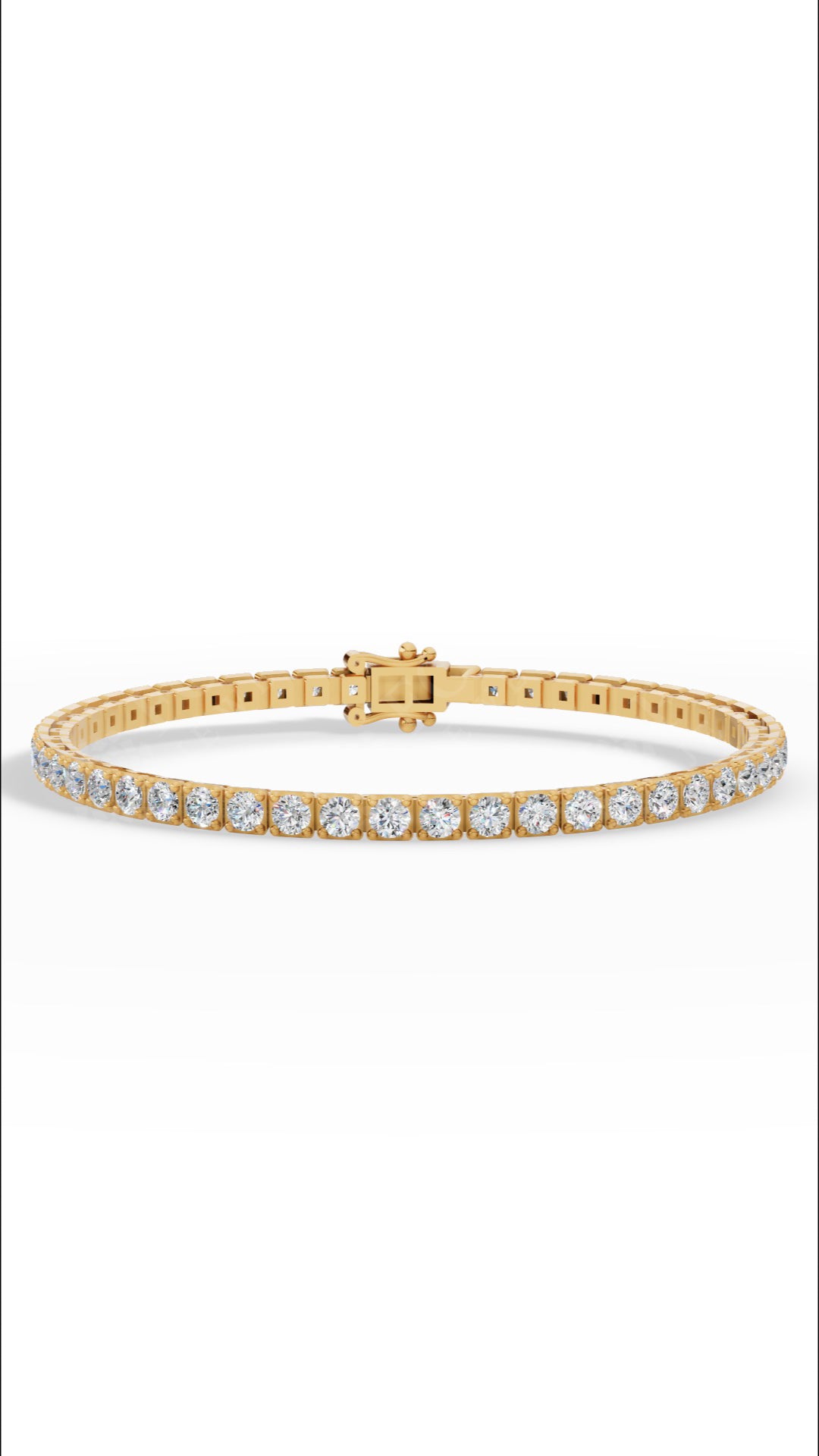 7" Round Cut Lab Grown Diamond Tennis Bracelet