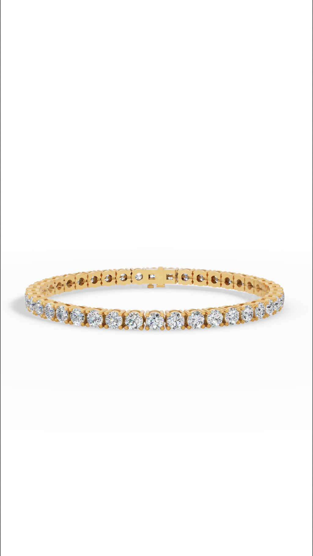 7" Elegant Round Cut Tennis Bracelet