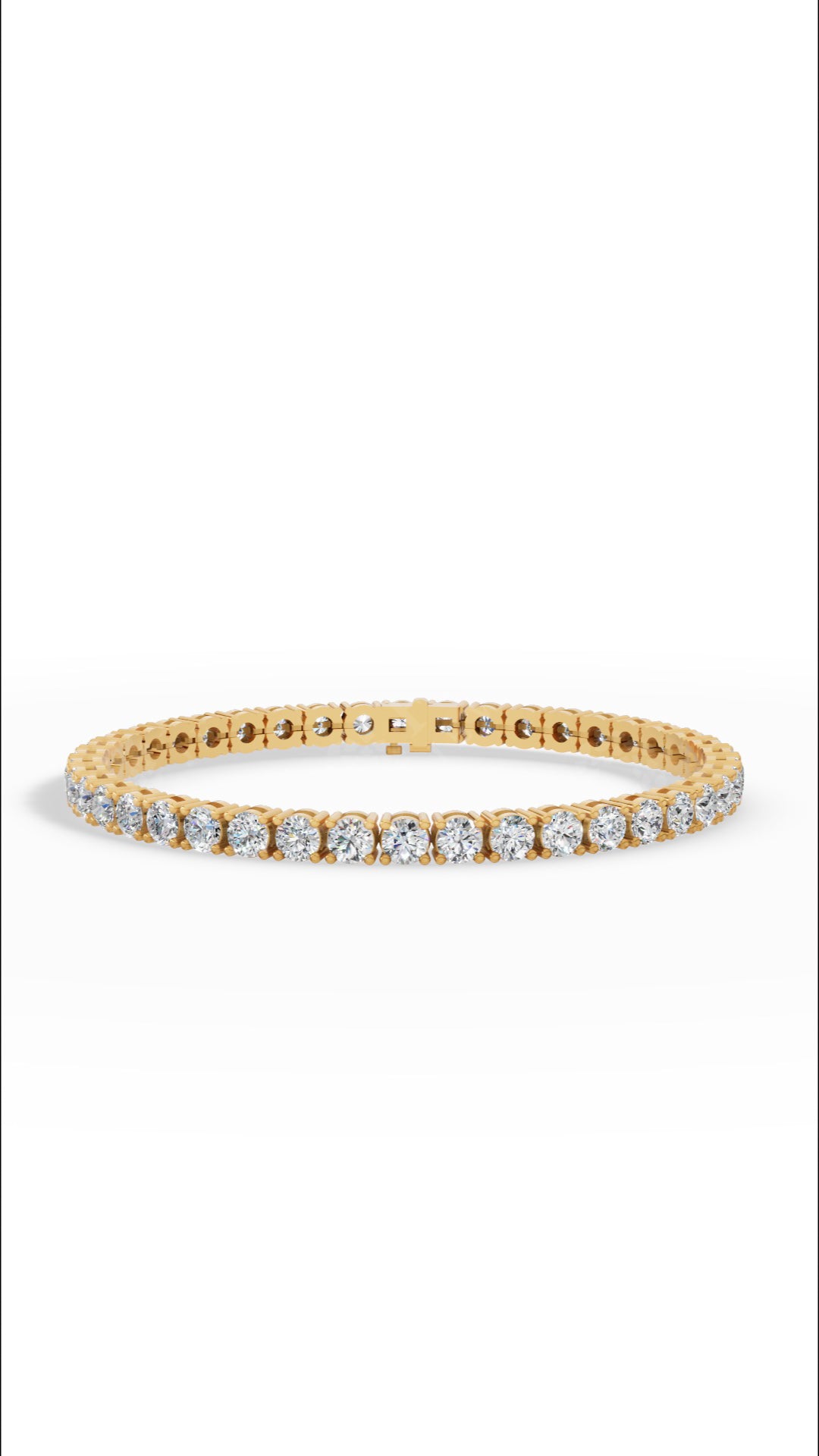 7" Elegant Round Cut Lab Grown Diamond Tennis Bracelet