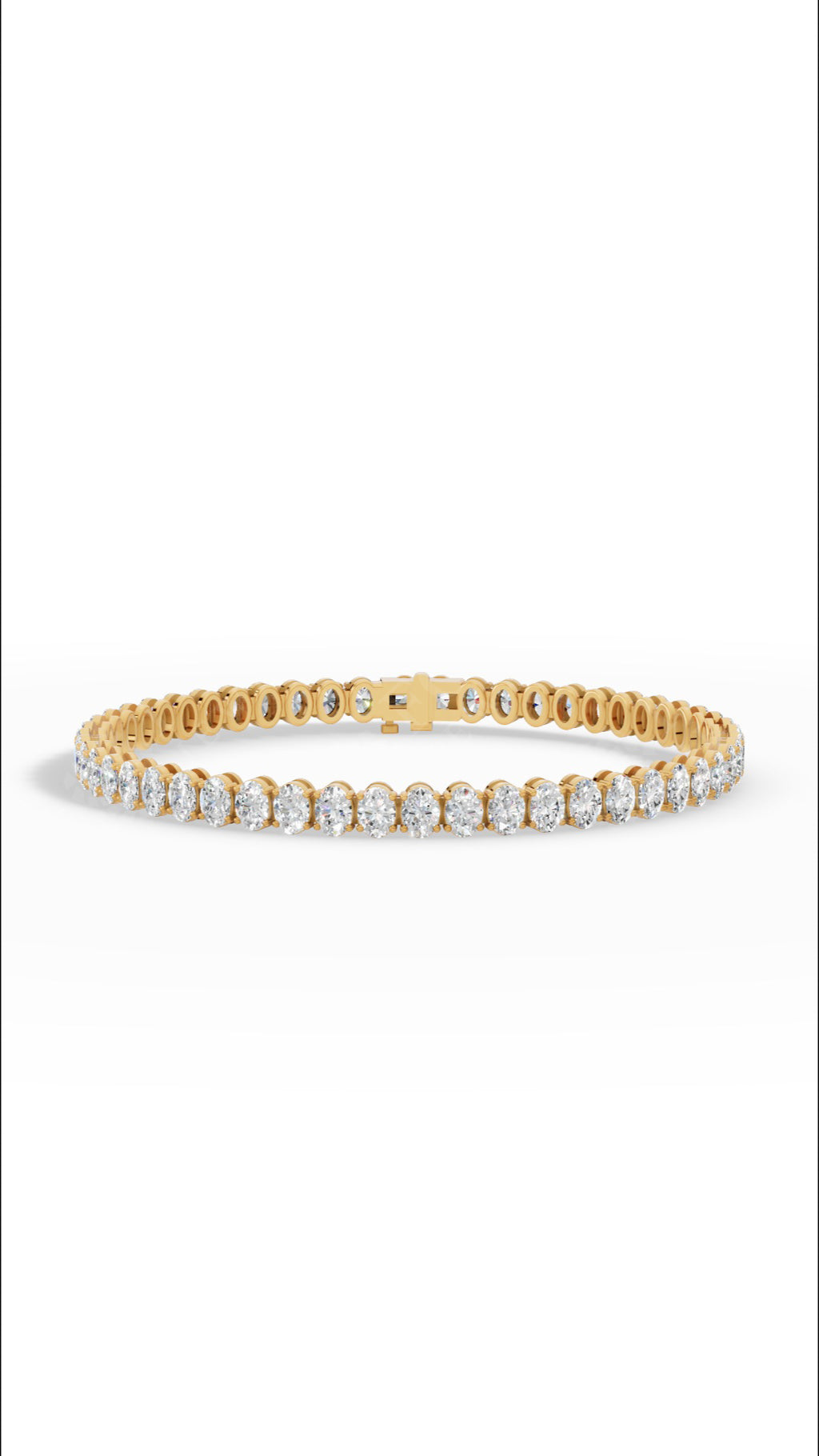 7" Oval Cut Tennis Bracelet