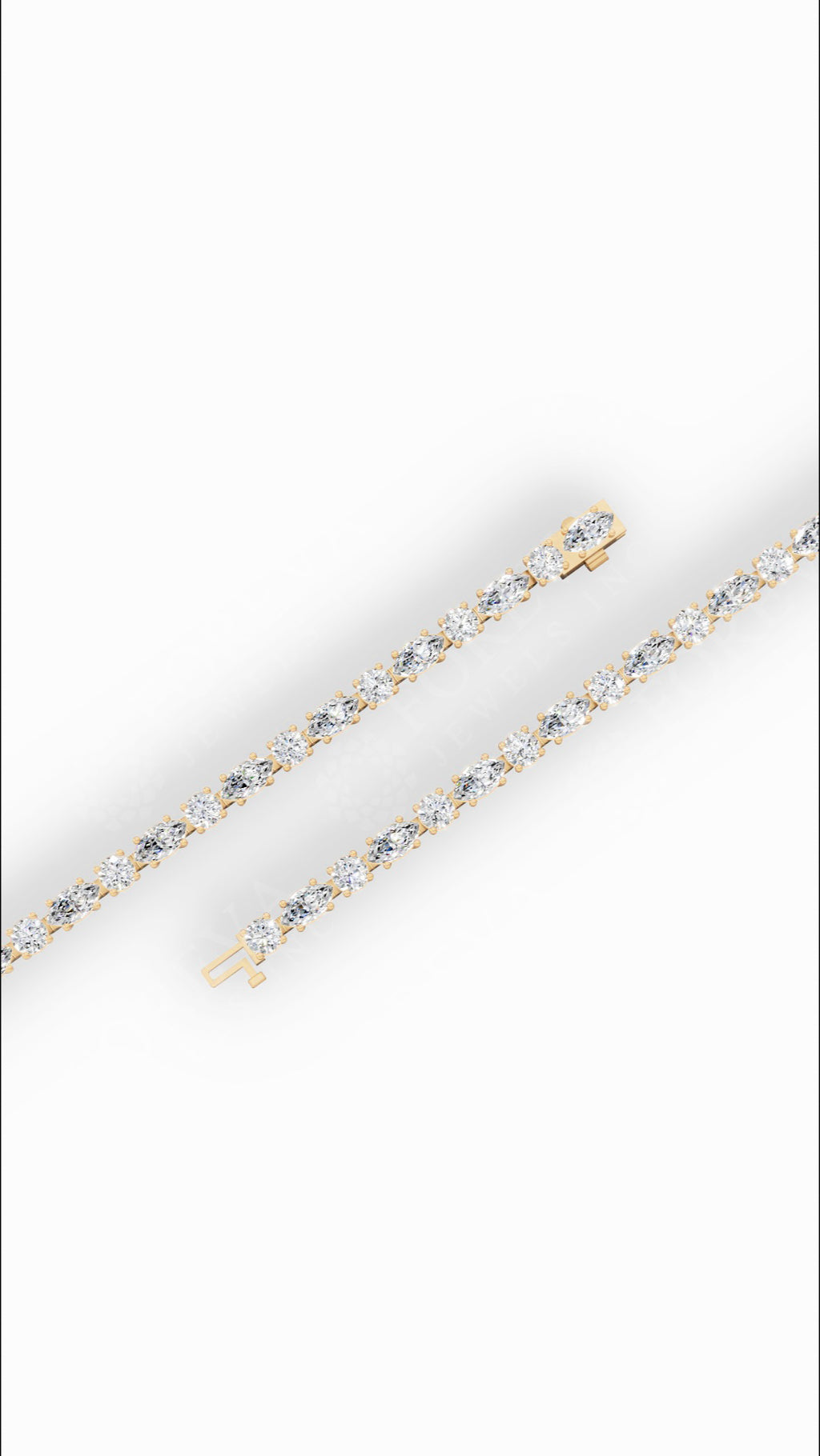 Round & Marquise Cut Tennis Bracelet