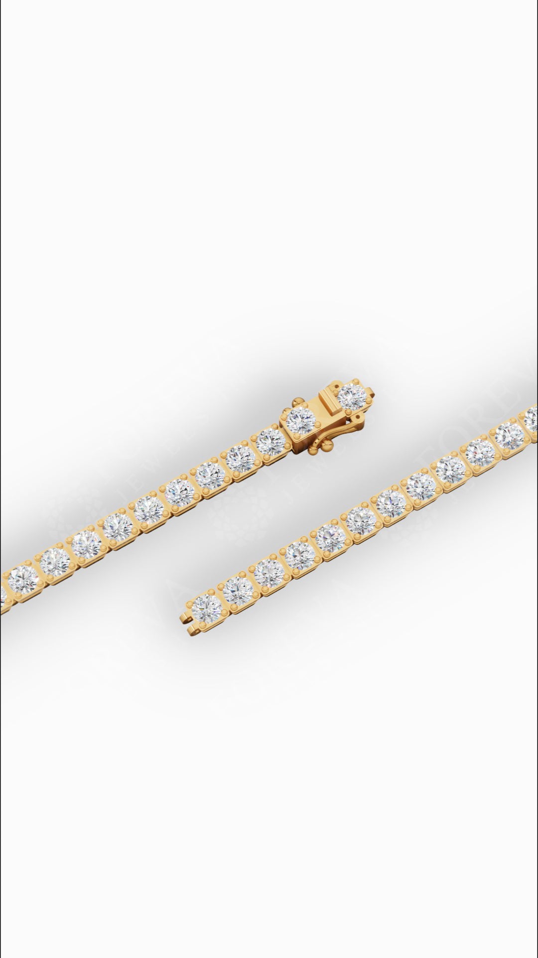 7" Sleek Round Cut Lab Grown Diamond Tennis Bracelet