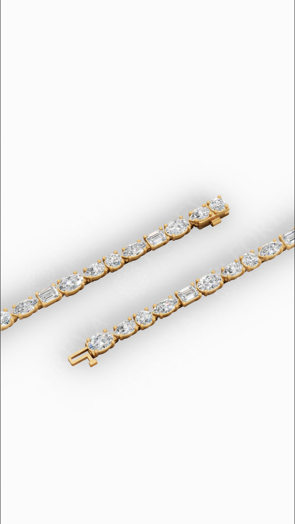 Mixed Cut Tennis Bracelet