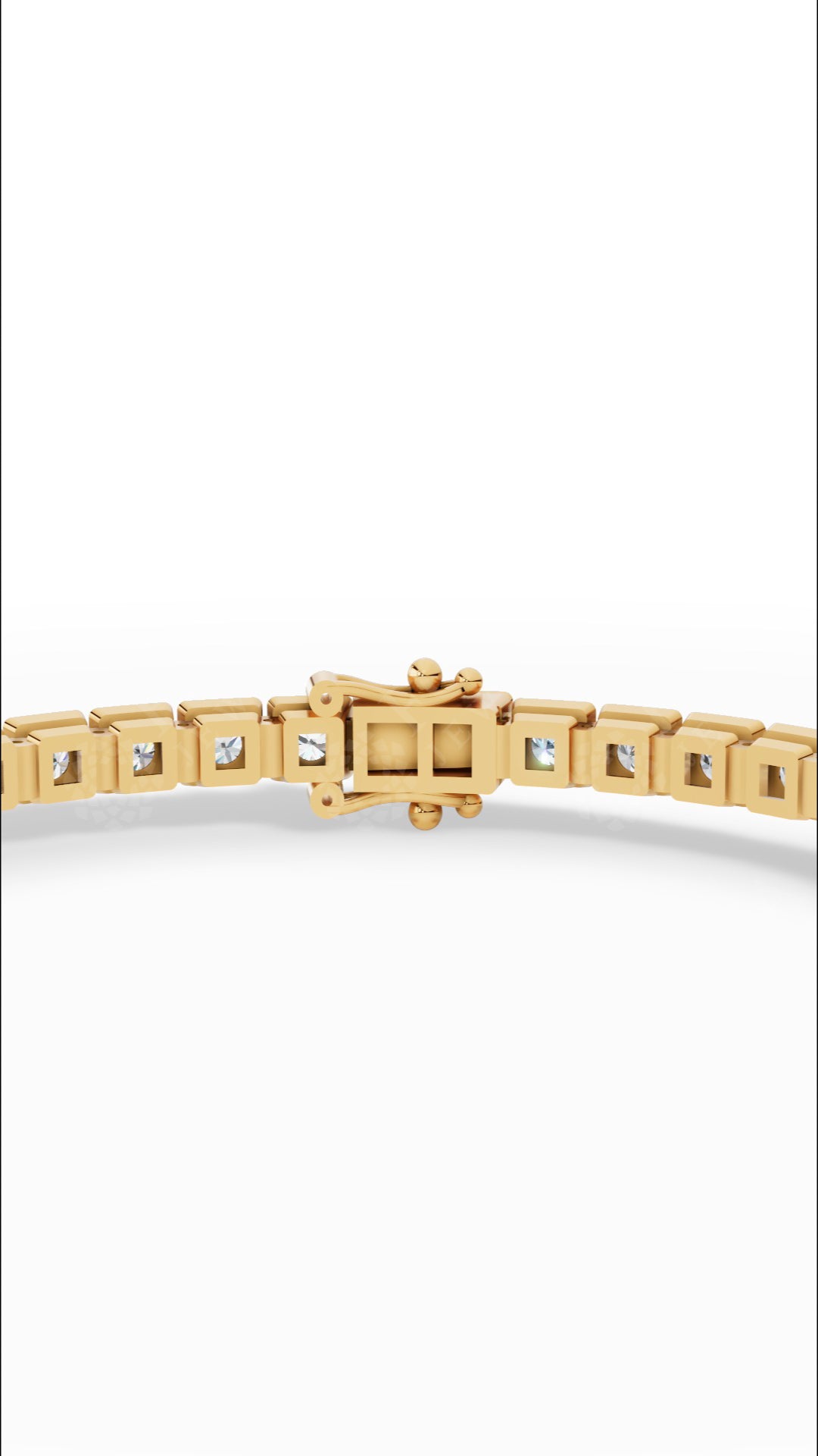 7" Sleek Round Cut Lab Grown Diamond Tennis Bracelet