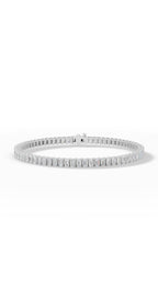 5.7 ct Emerald Cut Tennis Bracelet
