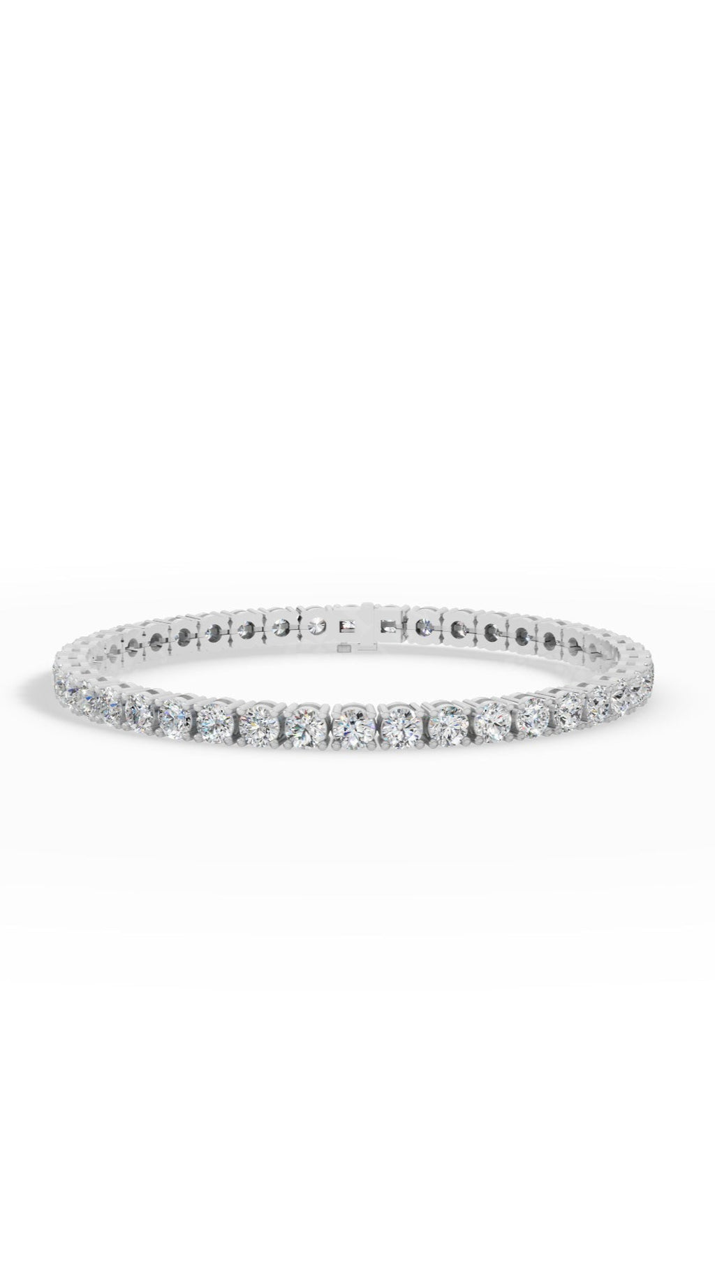 7" Elegant Round Cut Tennis Bracelet