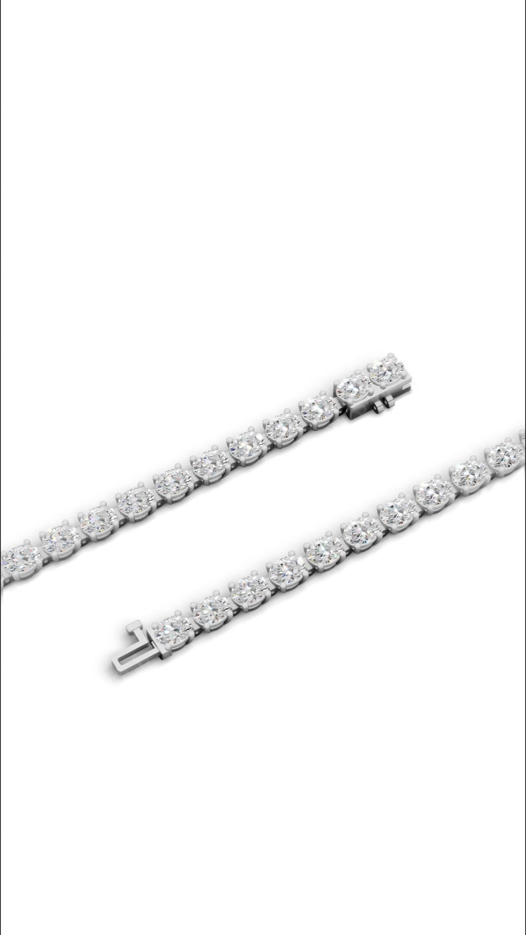 Oval Cut Lab Grown Diamond Tennis Bracelet