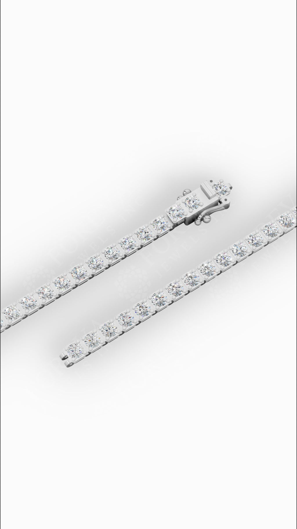 7" Round Cut Lab Grown Diamond Tennis Bracelet