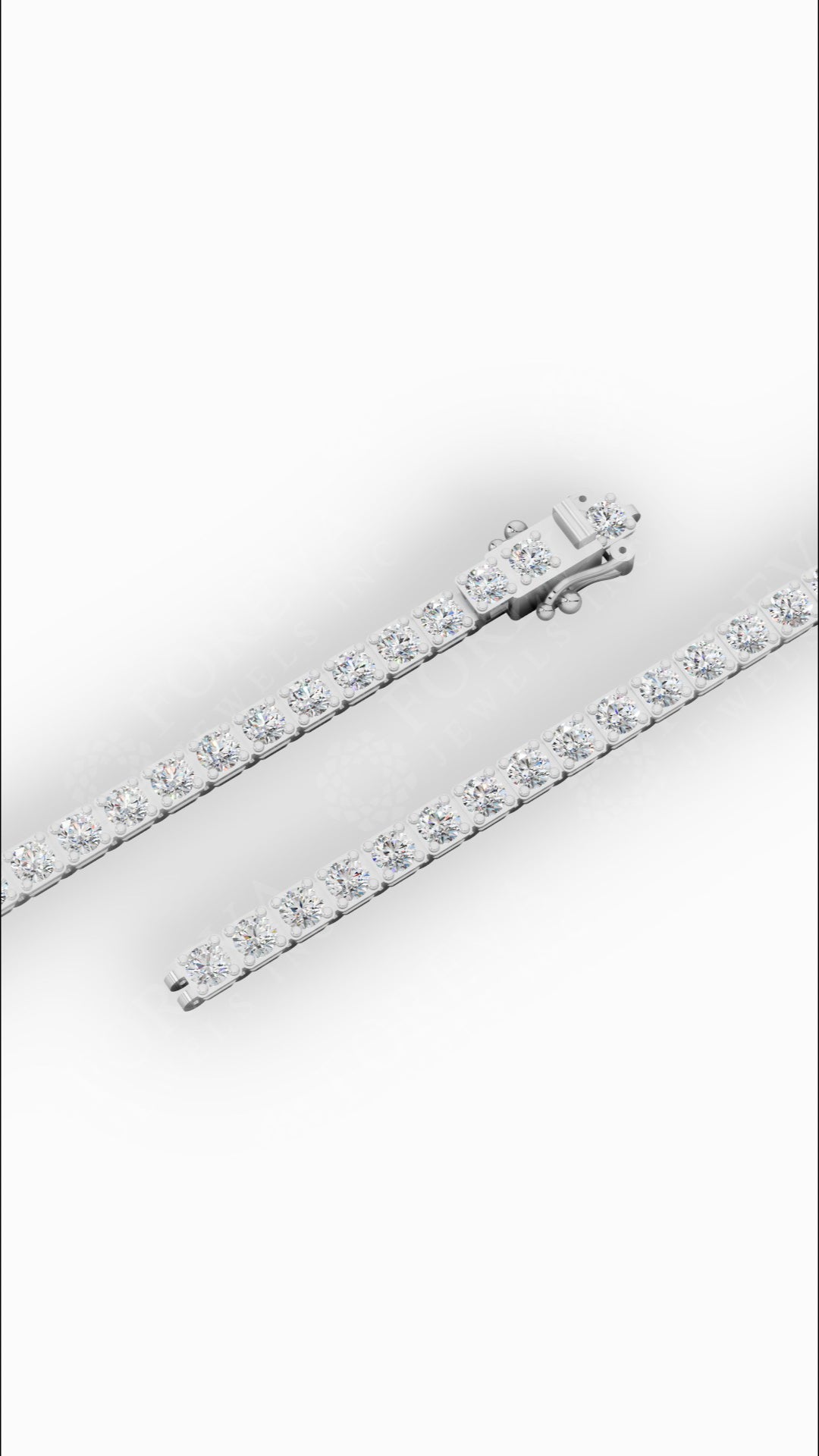 7" Round Cut Lab Grown Diamond Tennis Bracelet