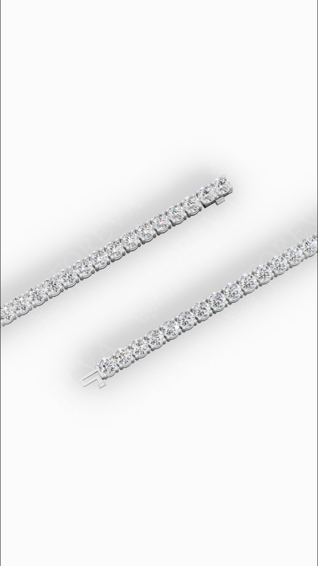7" Elegant Round Cut Lab Grown Diamond Tennis Bracelet