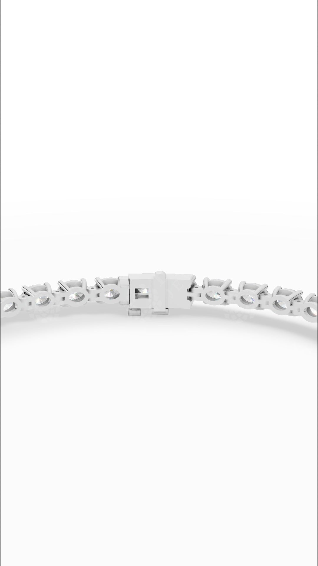 Oval Cut Lab Grown Diamond Tennis Bracelet