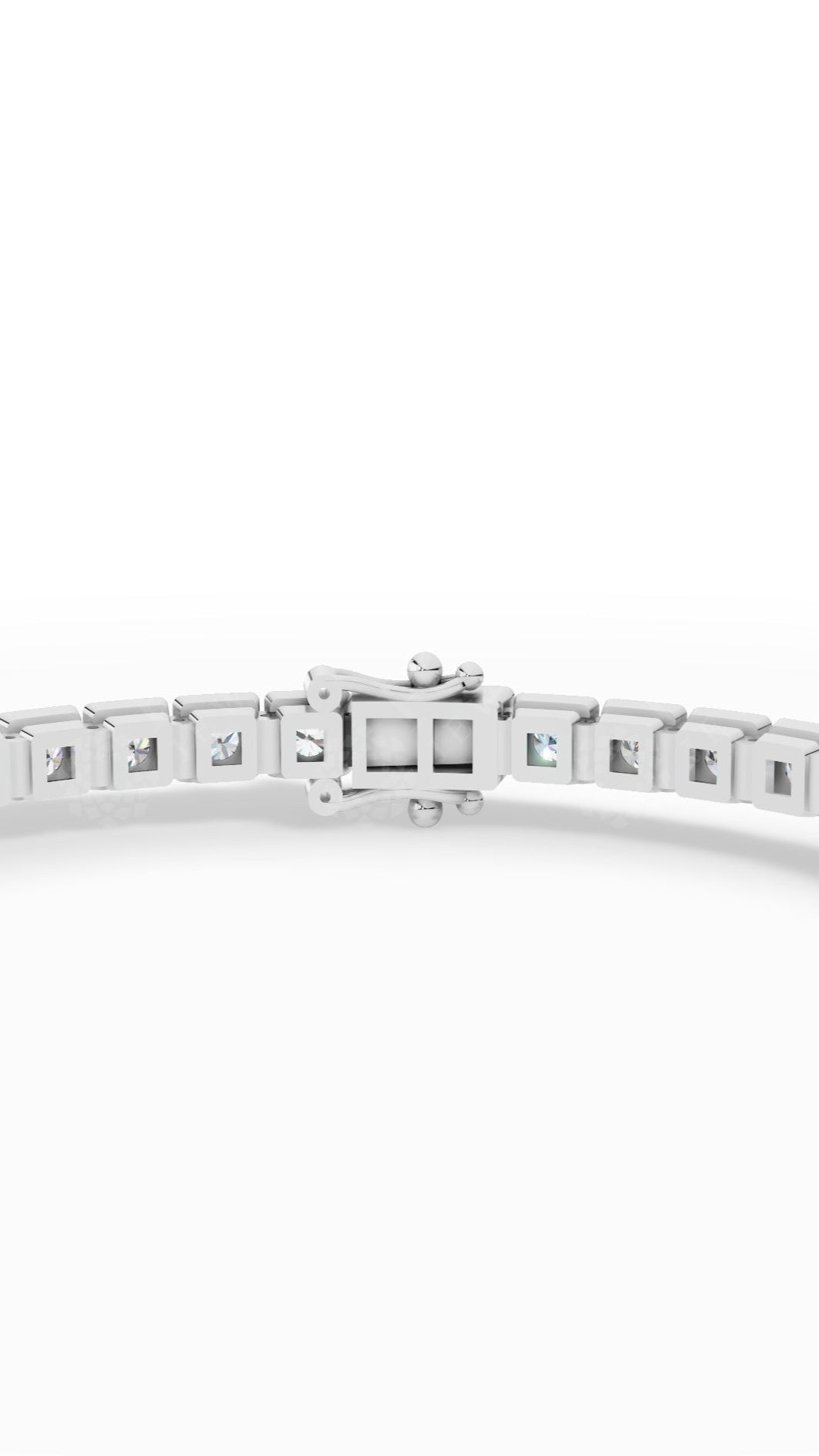 7" Sleek Round Cut Lab Grown Diamond Tennis Bracelet