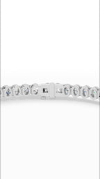 7" Oval Cut Tennis Bracelet
