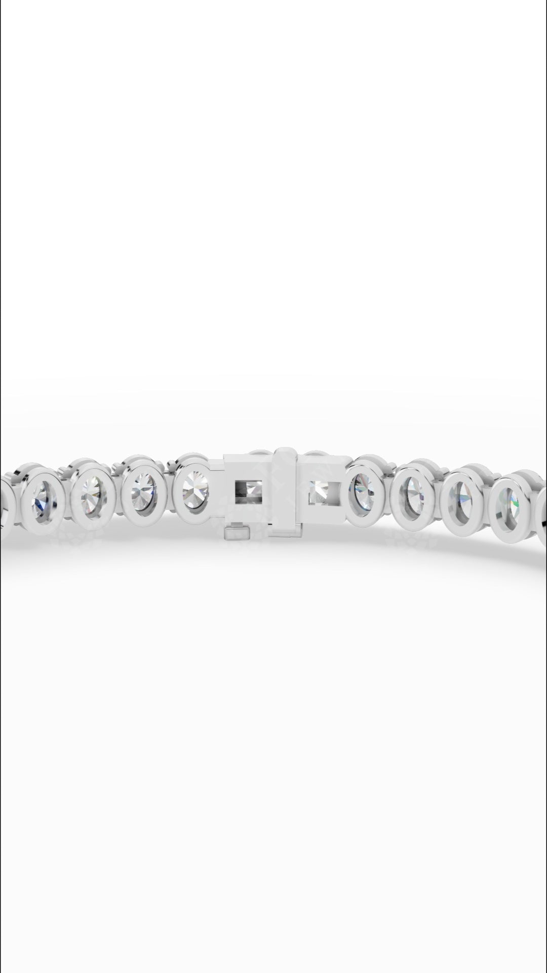 7" Oval Cut Lab Grown Diamond Tennis Bracelet