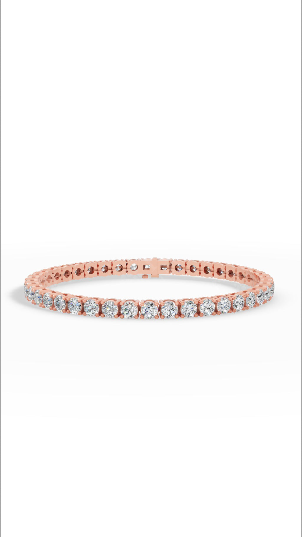7" Elegant Round Cut Tennis Bracelet