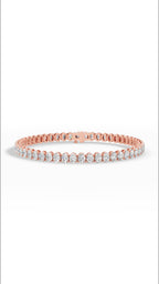 7" Oval Cut Tennis Bracelet