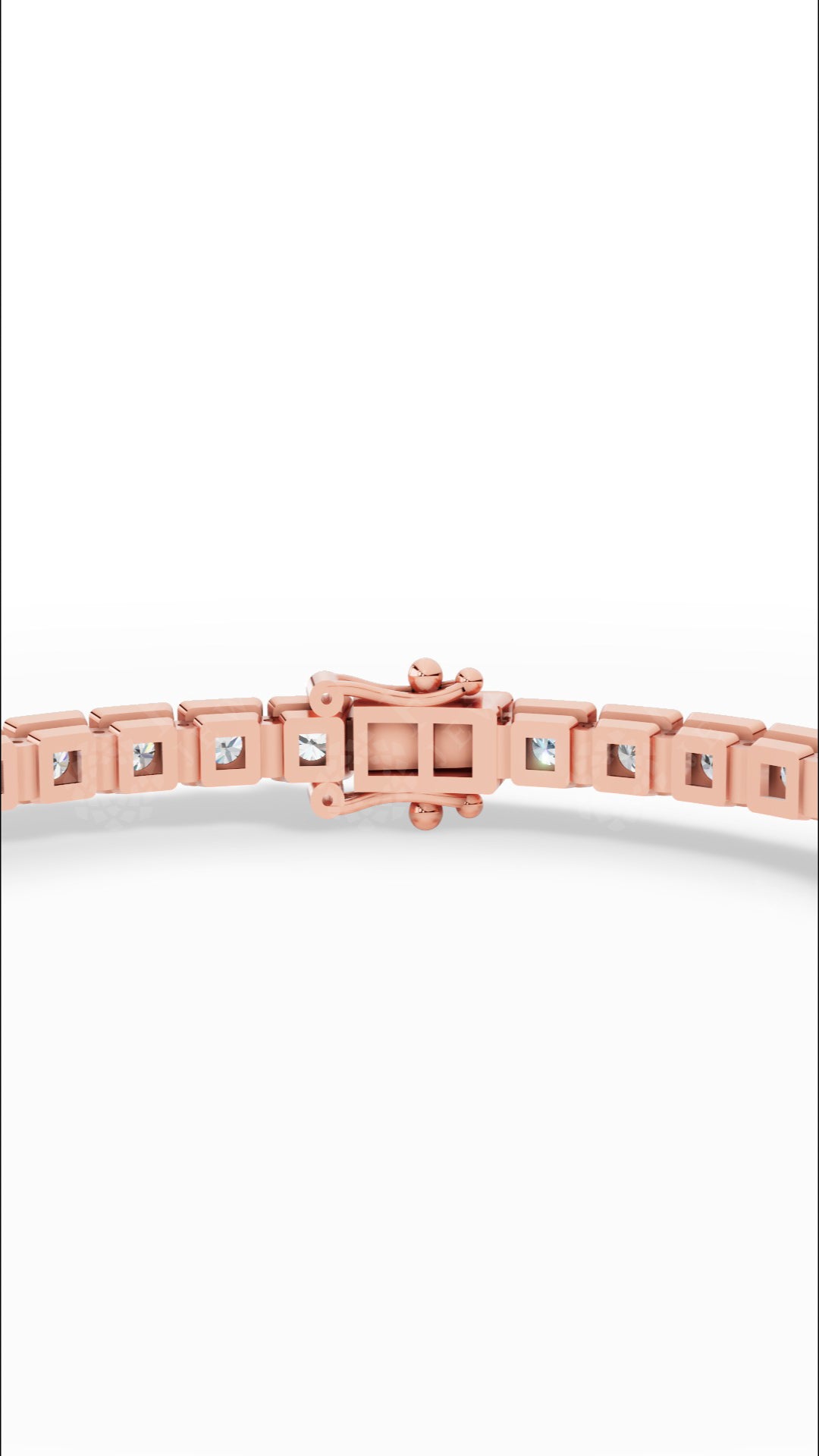 7" Sleek Round Cut Lab Grown Diamond Tennis Bracelet