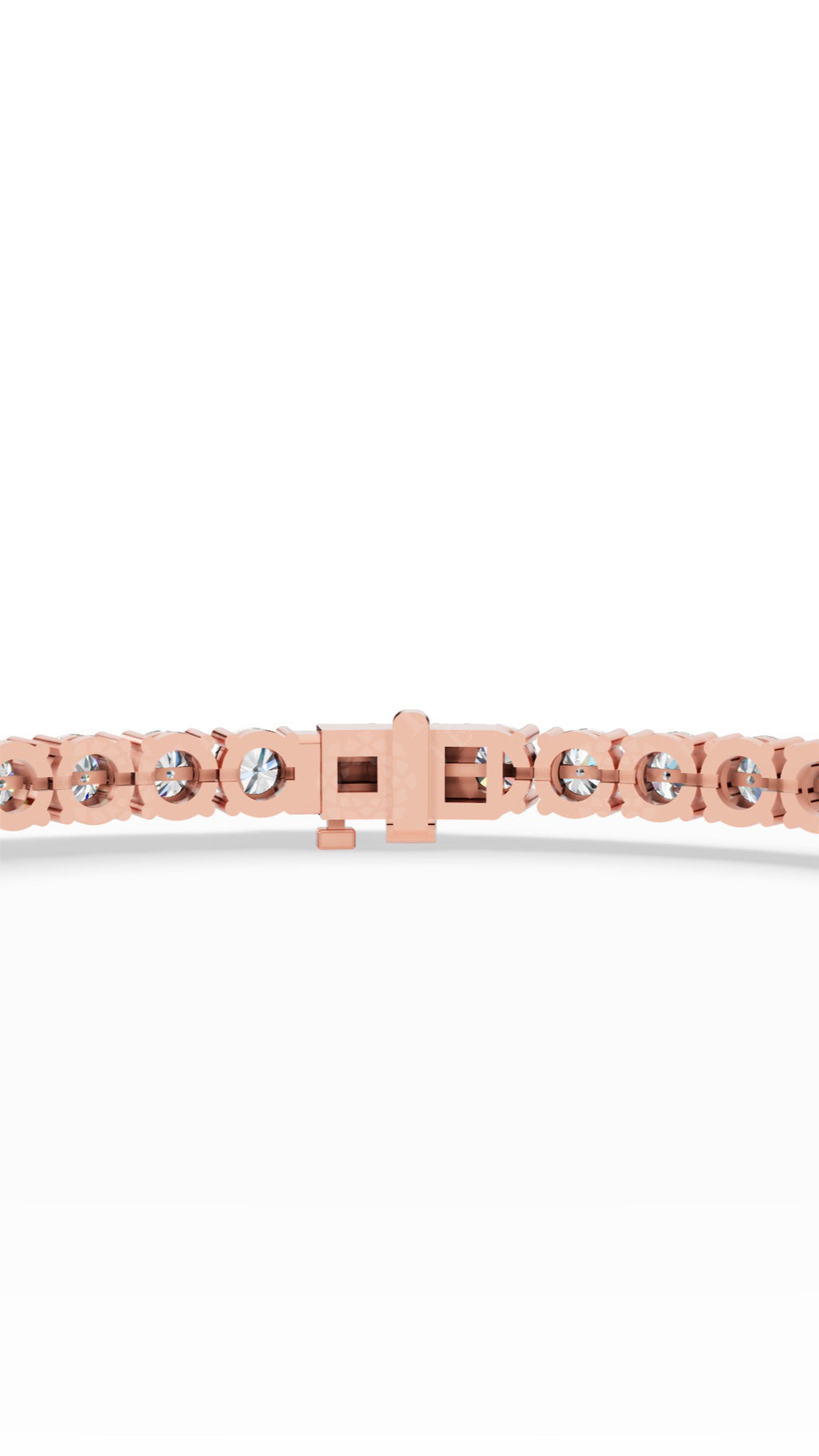 7" Classic Round Cut Tennis Bracelet 14K Rose Gold 7 CTW