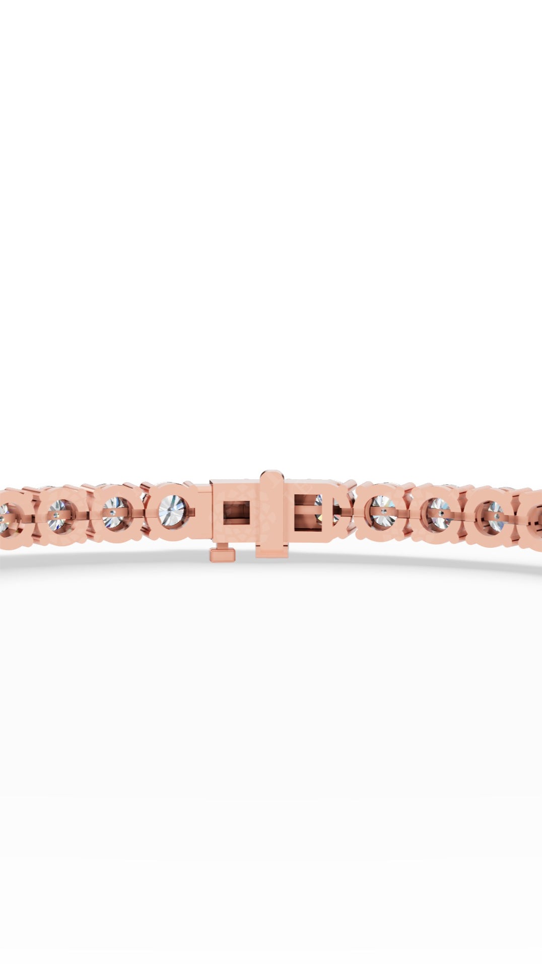 7" Classic Round Cut Tennis Bracelet 18K Rose Gold 7 CTW