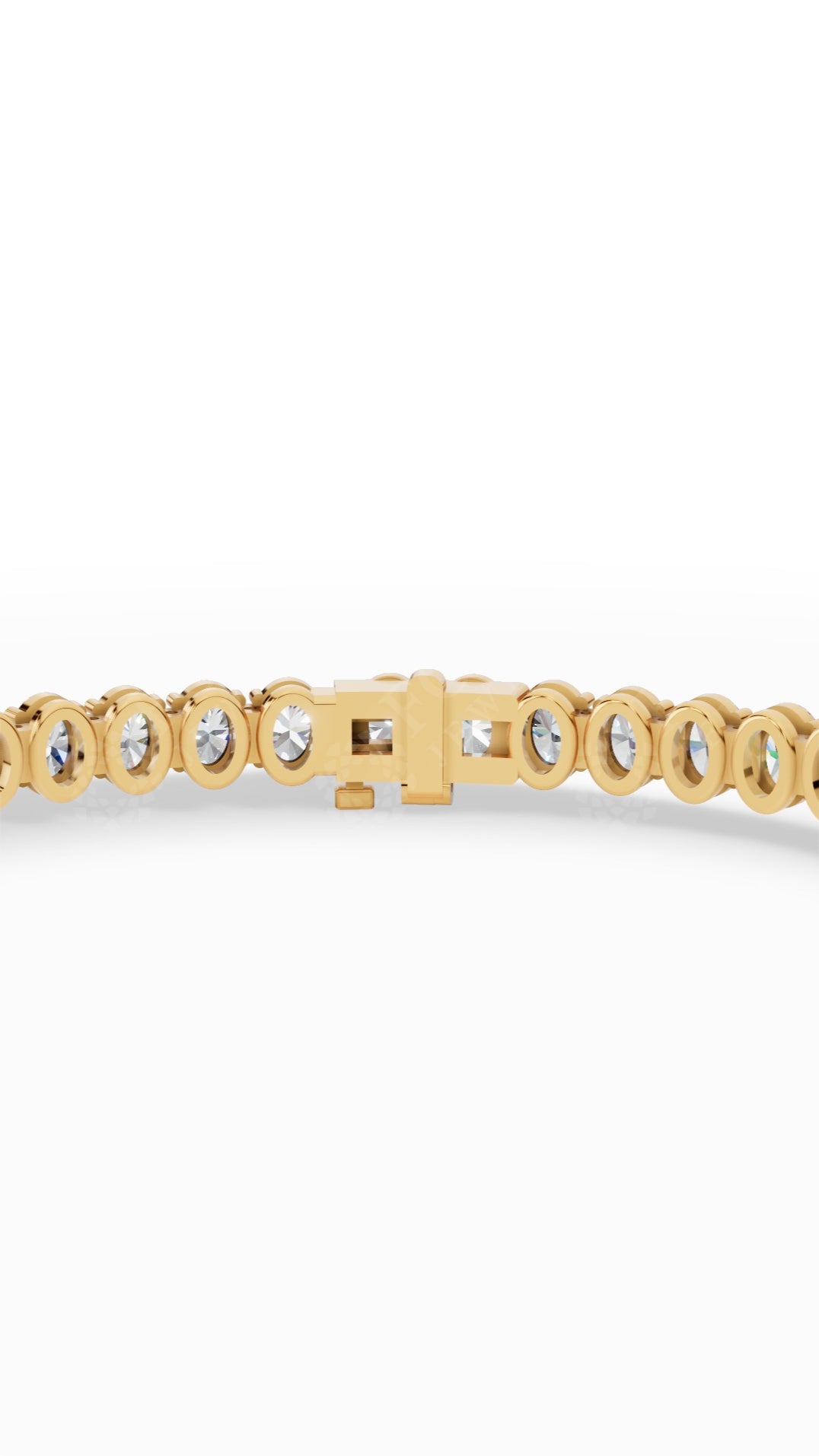 7" Oval Cut Tennis Bracelet 18K Yellow Gold 8.3 CTW