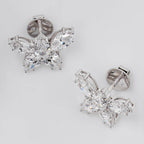 STUD EARRING FEATURING MARQUISE CUT SOLITAIRE DIAMOND IN GOLD