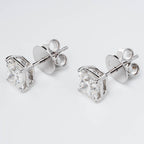 PRINCESS CUT  SOLITAIRE LAB-GROWN DIAMOND STUD EARRINGS IN GOLD
