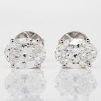 OVAL  CUT  SOLITAIRE LAB-GROWN DIAMOND STUD EARRINGS