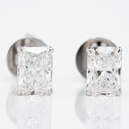 RADIANT CUT  SOLITAIRE LAB-GROWN DIAMOND STUD EARRINGS