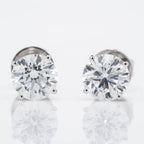 ROUND CUT  SOLITAIRE LAB-GROWN DIAMOND STUD EARRINGS