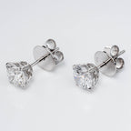 ROUND CUT  SOLITAIRE LAB-GROWN DIAMOND STUD EARRINGS
