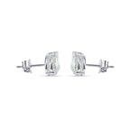 CASCADE DUET EARRINGS WITH EMERALD AND PEAR SOLITAIRE DIAMOND