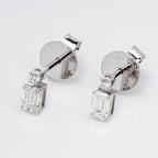 EMERALD CUT STUD EARRINGS