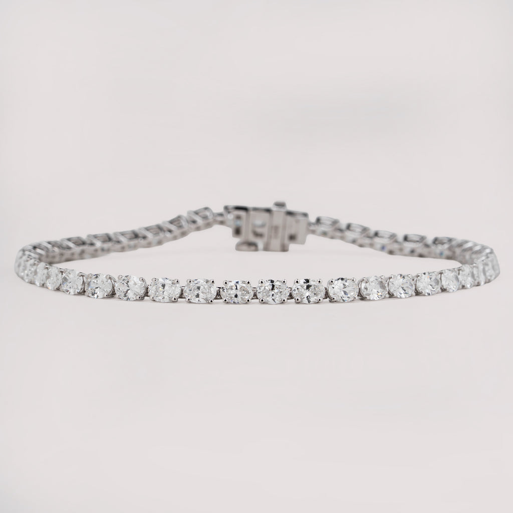 OVAL CUT LAB GROWN DIAMOND TENNIS BRACELET