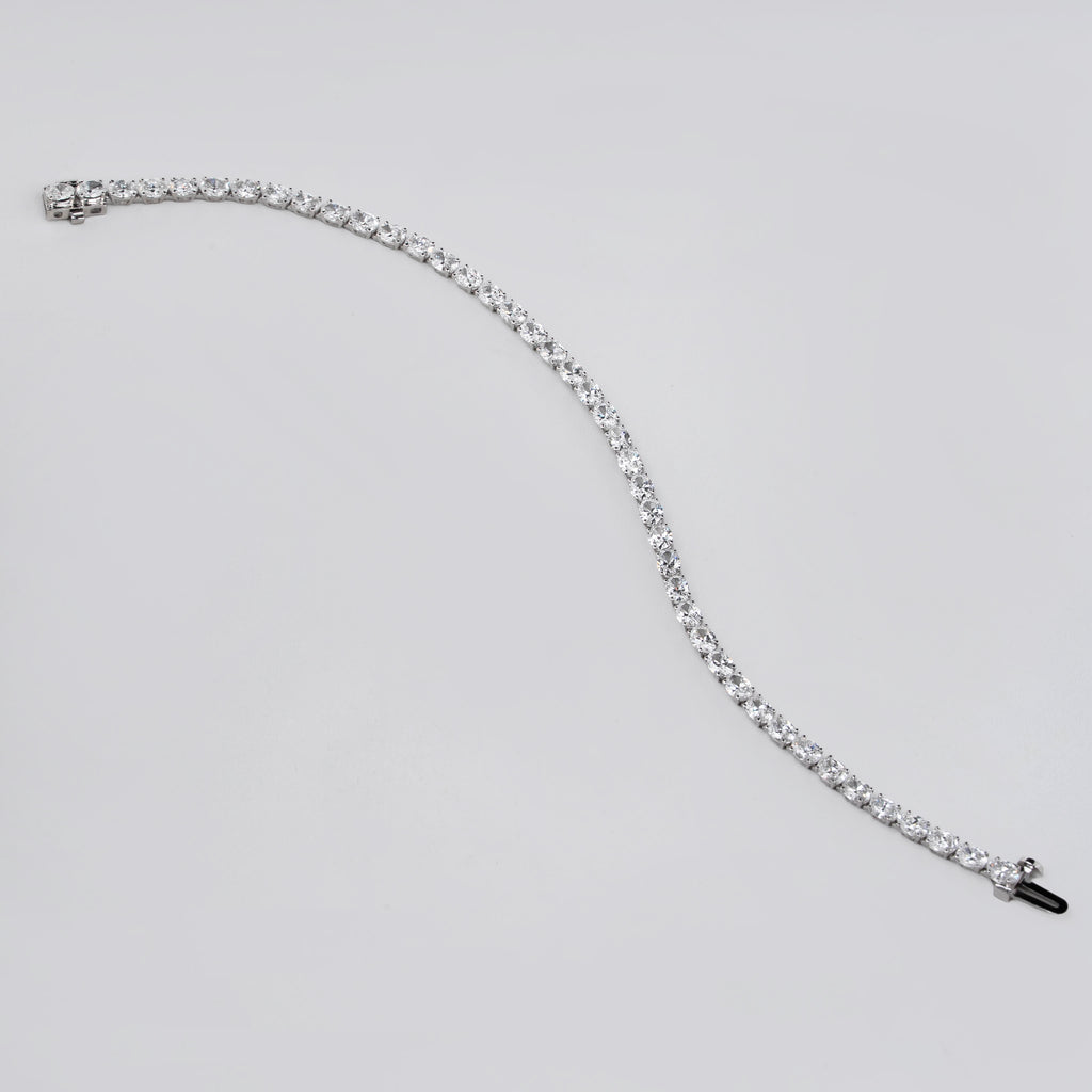 OVAL CUT LAB GROWN DIAMOND TENNIS BRACELET