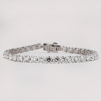 FOUR PRONG ROUNG BRACELET LAB GROWN DIAMOND TENNIS BRACELET