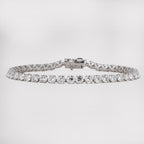 FOUR PRONG ROUNG BRACELET LAB GROWN DIAMOND TENNIS BRACELET