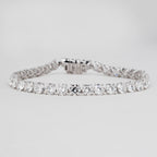 FOUR PRONG ROUNG BRACELET LAB GROWN DIAMOND TENNIS BRACELET