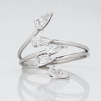 PEAR LAB GROWN DIAMOND WEDDING RING