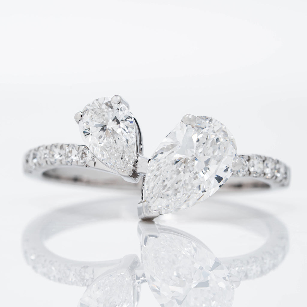 TOI ET MOI PEAR CUT SOLITAIRE LAB GROWN DIAMOND