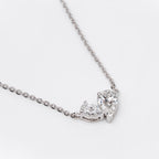 TOI ET MOI PENDENT WITH PEAR CUT LAB GROWN DIAMOND