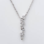 PEAR DROP PENDENT WITH STUNNING SOLITAIR PEAR CUT LAB GROWN DIAMOND