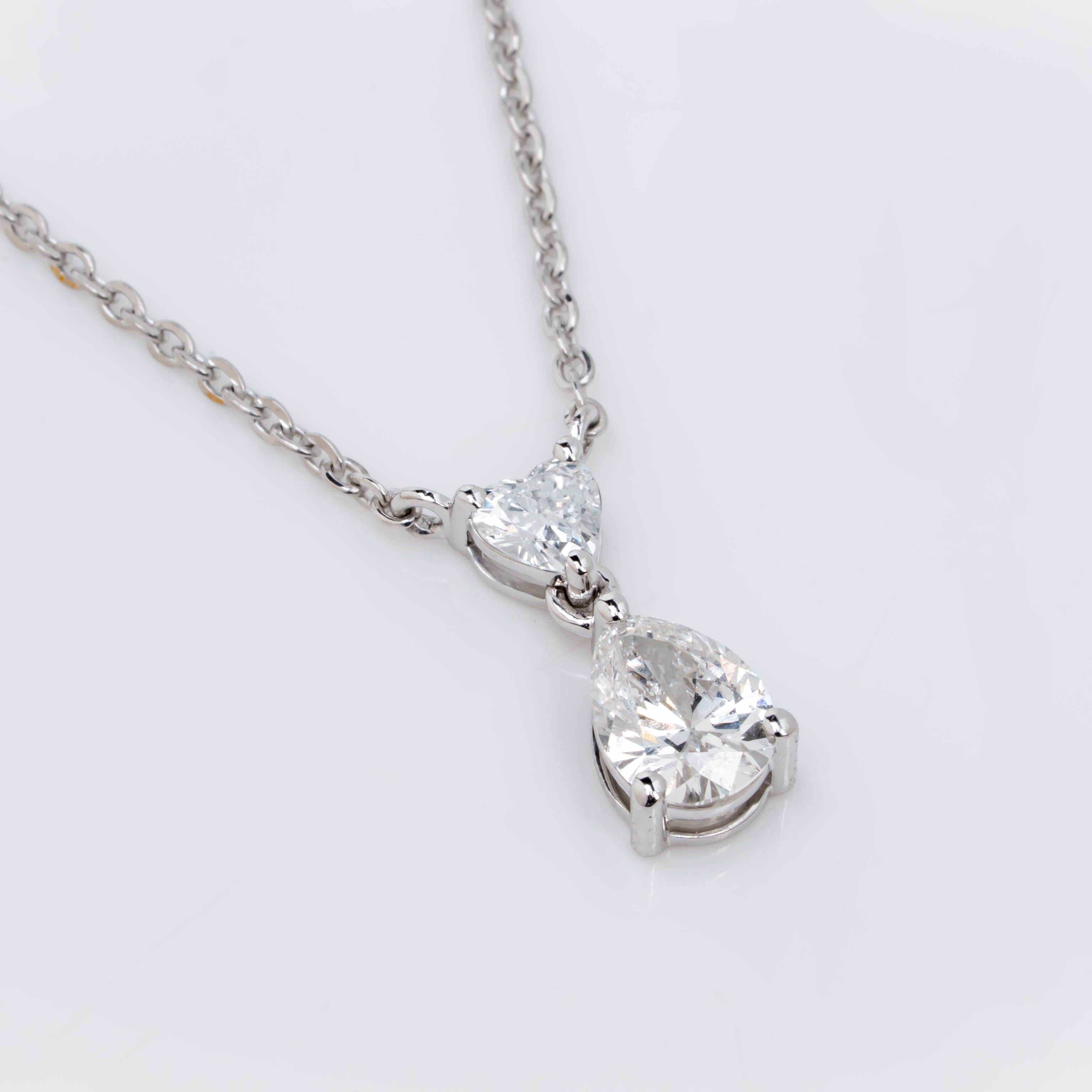 TOI ET MOI PENDENT WITH OVAL & PEAR CUT LAB GROWN DIAMOND