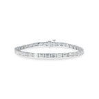 Emerald Cut Lab Grown Diamond Tennis Bracelet