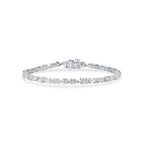 Mixed Cut Lab Grown Diamond Tennis Bracelet