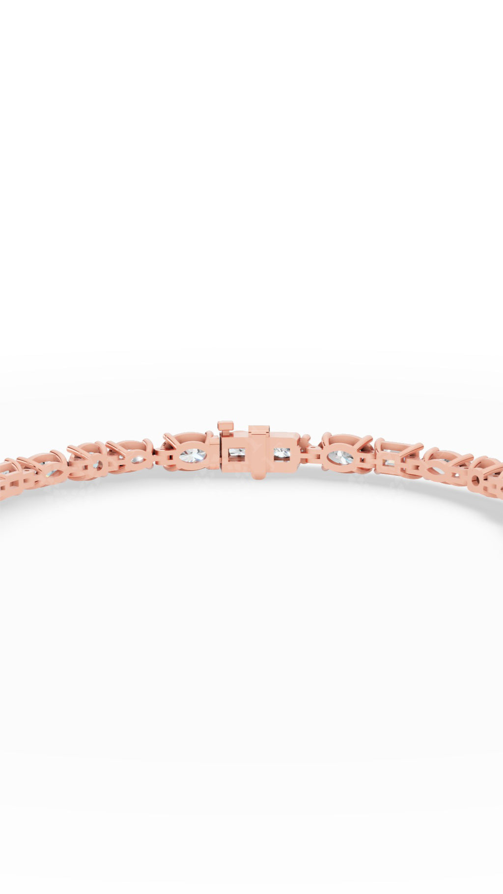 Mixed Cut Tennis Bracelet 18K Rose Gold 7.7 CTW