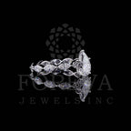 HALO RING IN PEAR & MARQUISE CUT SOLITAIRE LAB GROWN DIAMOND