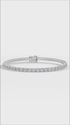 7" Round Cut Lab Grown Diamond Tennis Bracelet